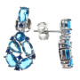 Pendientes Plata Circonitas Color