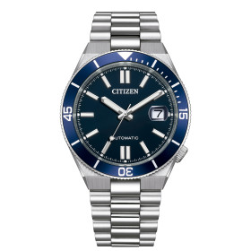 Citizen NJ0230-59L Automático Hombre | Reloj Acero Azul Elegante