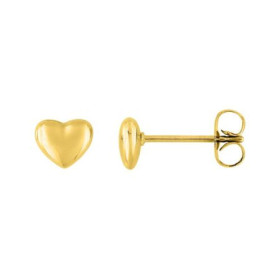 Pendientes Acero Dorado Corazon