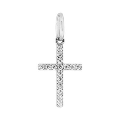 Colgante Plata Cruz Circonitas