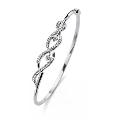 Cruz Gold Crystal Pulsera