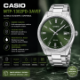 Reloj Casio MTP-1302PD-3AVEF Verde | Acero Inoxidable y Cuarzo