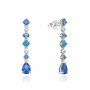 Pendientes Plata Piedras Azules