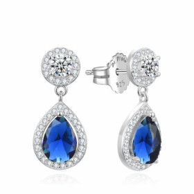 Pendientes Plata Z.Azul - Circonitas