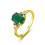 Silver Gold Ring - monterojoyeros