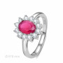 Sortija Plata Piedra Color - Montero Joyeros