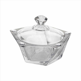Bombonera Cristal Aplique Discos