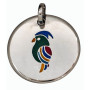 Colgante Plata Cacatua Esmalte