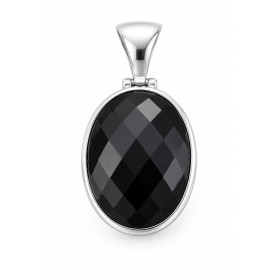 Colgante Plata Onix Facetado