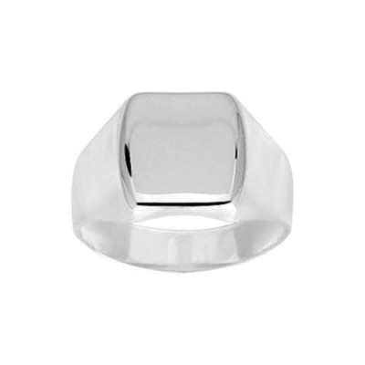 Sello de Plata Cuadrado Liso