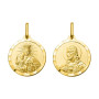 Medalla Escapulario Oro 18K | Sagrado Corazón y Virgen del Carmen