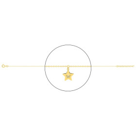 Pulsera tobillera Oro 18K | Tobillera de oro 750 mls