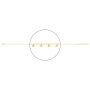 Pulsera tobillera Oro 18K | Tobillera de oro 750 mls