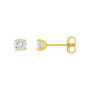 Gold Earrings | 18K Gold - Claw Setting with Zirconia | Elegance and Shine