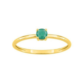 Anillo oro 18 kts. Esmeralda