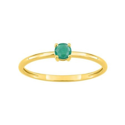 Anillo oro 18 kts. Esmeralda