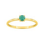 Anillo oro 18 kts. Esmeralda
