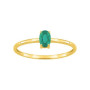 Anillo oro 18 kts. Esmeralda