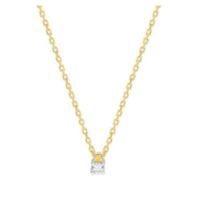 Collar Oro 18 Kts.con Diamante