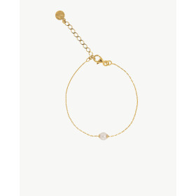 Pulsera Perla 5mm Dorada Cies