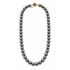 Collar Perla  Majorica Gris 8mm.