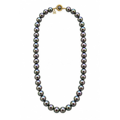 Collar Perla  Majorica Gris 8mm.