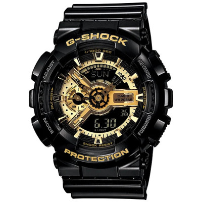 Casio G-SHOCK GA-110GB-1AER – Reloj Hombre Negro y Dorado Analógico-Digital