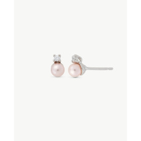 Pendientes Perla y Circonita Rosa Cies