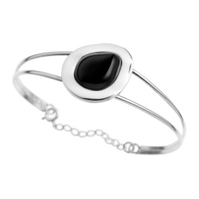 Pulsera Plata Azabache