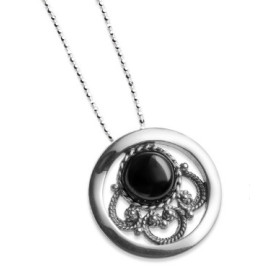 Colgante Plata y Azabache