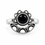 Azabache Silver Ring - Montero Joyeros