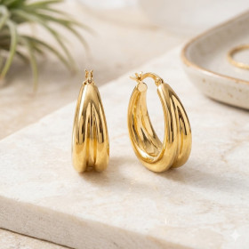 Pendientes Plata Chapada Electroforma