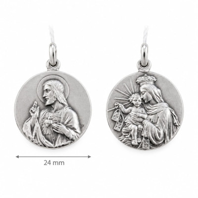 Medalla de Plata Escapulario 24 mm.