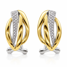 Pendientes Plata Bicolor