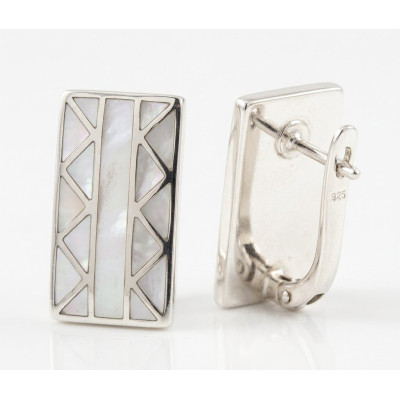 Pendientes Plata y Nacar