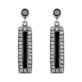 Pendientes Plata Piedra y Esmalte