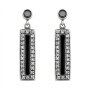 Pendientes Plata Piedra y Esmalte