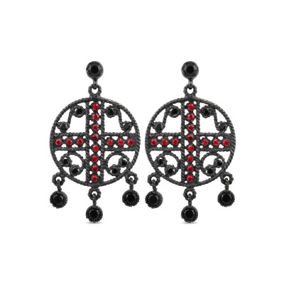 Pendientes Plata Piedras Color
