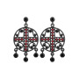 Pendientes Plata Piedras Color