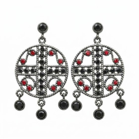 Pendientes Plata Piedras Color
