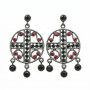 Pendientes Plata Piedras Color