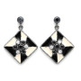 Pendientes Plata Circonitas y Esmalte