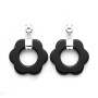 Pendientes Plata Flor Piedra