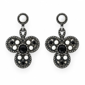 Pendientes Plata Piedras Color
