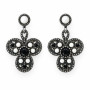 Pendientes Plata Piedras Color