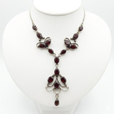 Collar Plata Granates