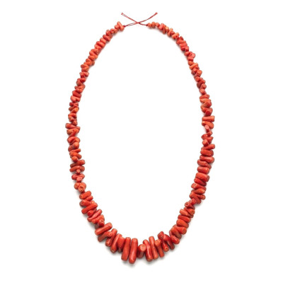 Collar Coral Rojo Natural