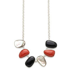 Collar Plata Piedras Naturales