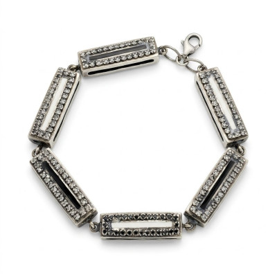 Azabache Jet Silver Pendant - F02215