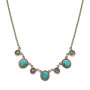 Collar Plata Turquesa  y Oro
